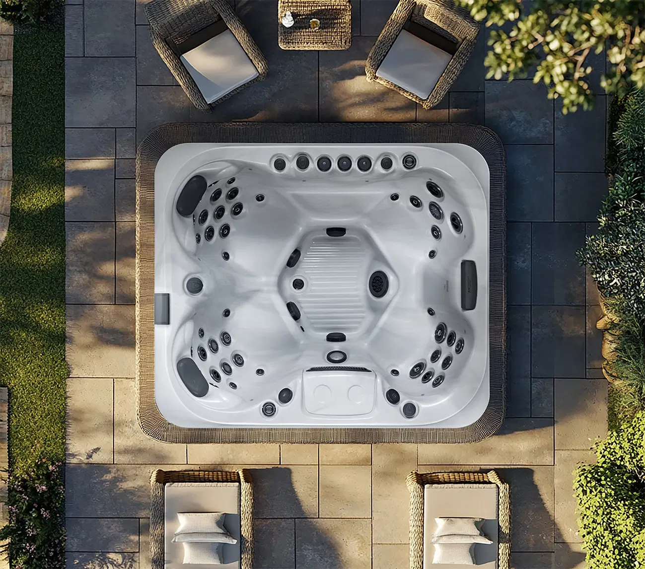 Platinum Spas Capri - Top Down View