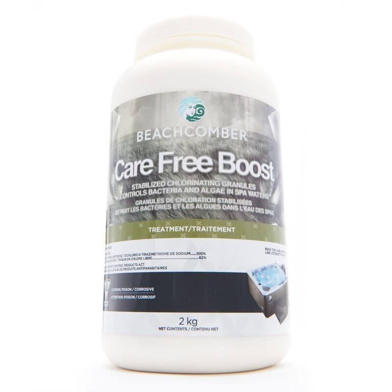CARE FREE BOOST - 2KG - Alternative to Stabilized Chlorine Granules -73037